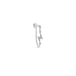 Chained Lightning Stud White Gold