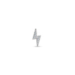 Lightning Stud White Gold