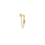 Chained Star Stud Yellow Gold