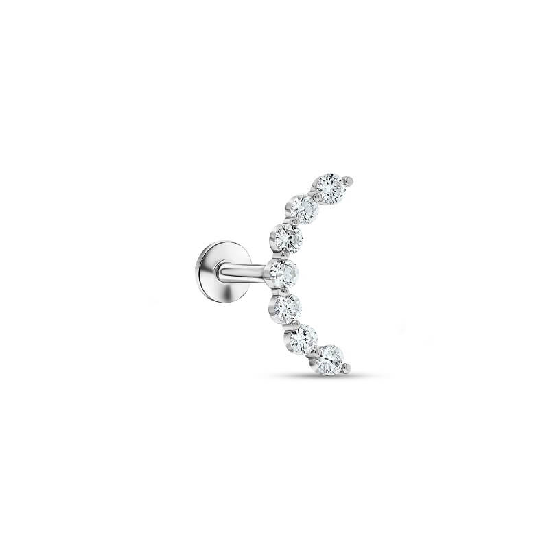 Large Half Circle Stud