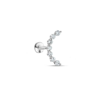 Large Half Circle Stud
