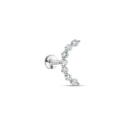 Large Half Circle Stud