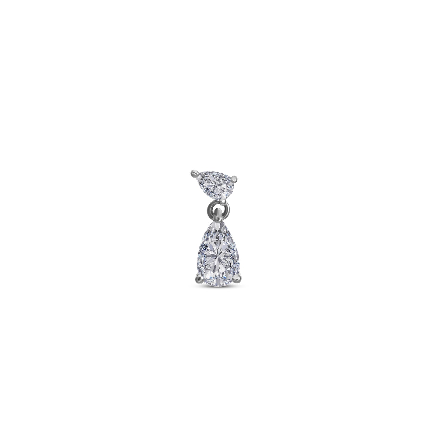 Pear Droplet Stud
