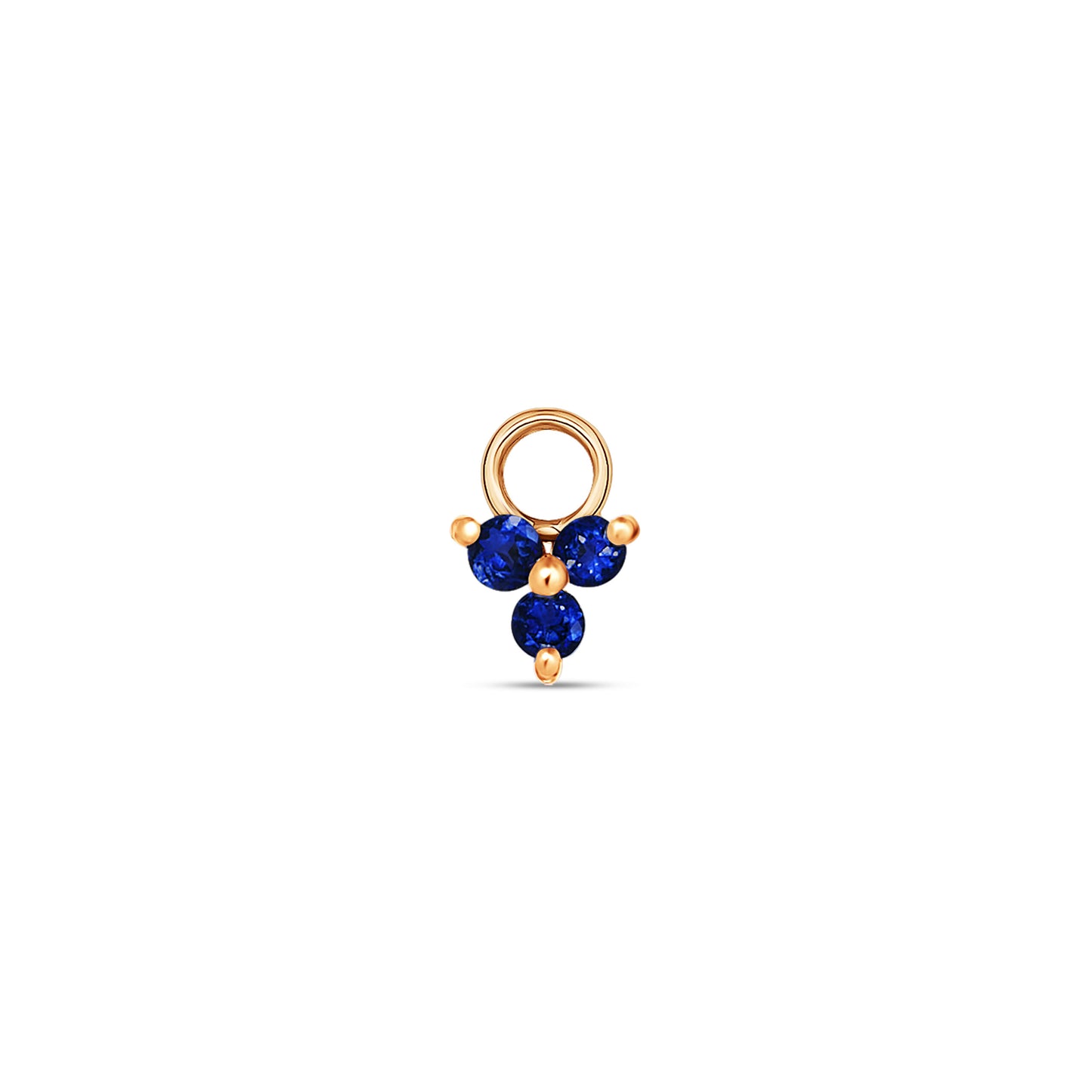 S Trio Charm Blue Sapphire