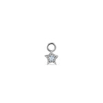 Star Charm White Gold