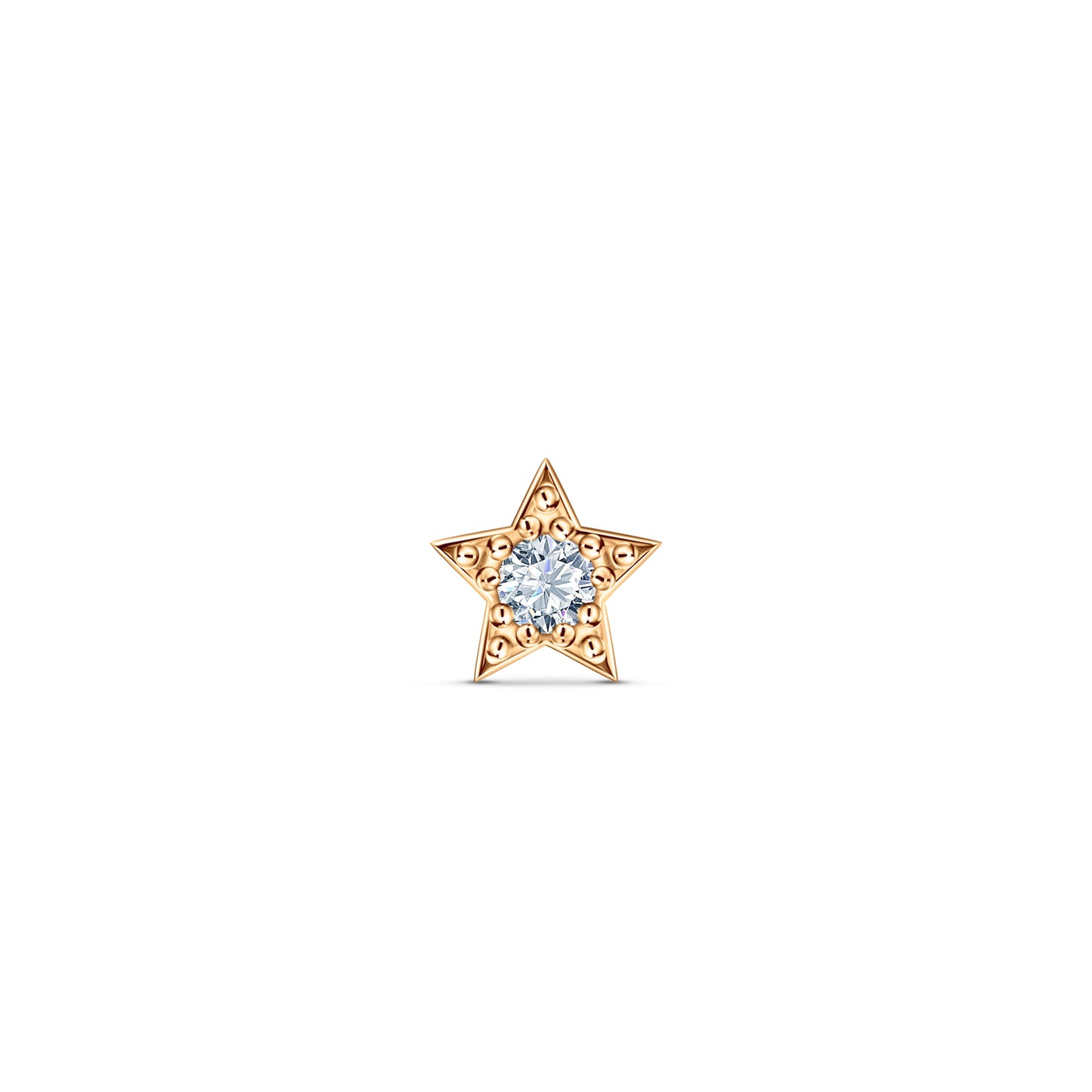 Star Stud Rose Gold