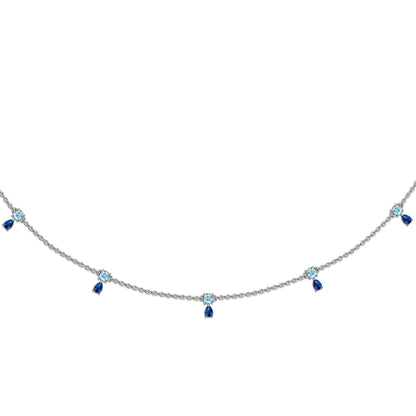 The Drops Choker White Gold
