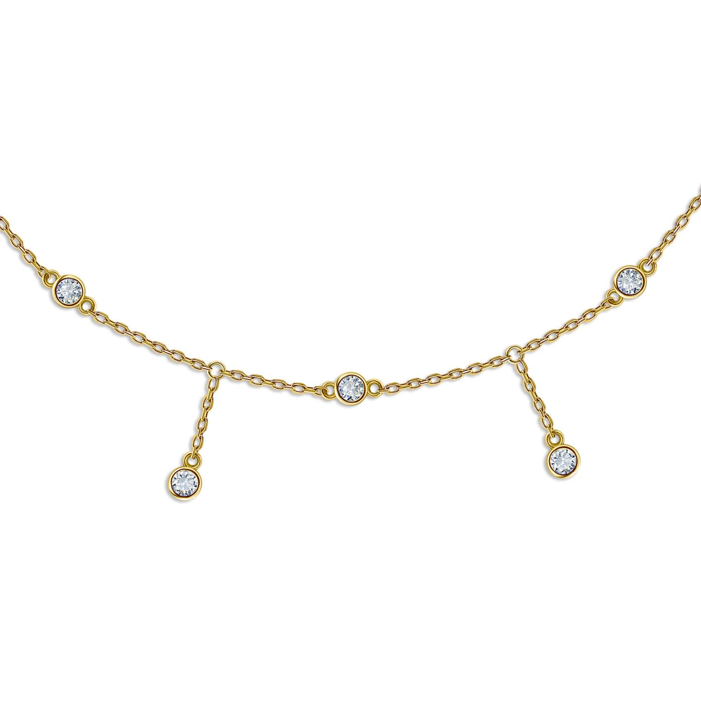 Drops Anklet Yellow Gold