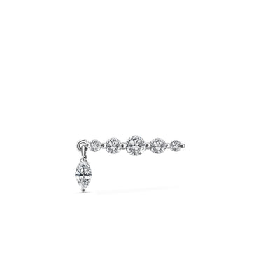 Hanging Marquise Bar Stud