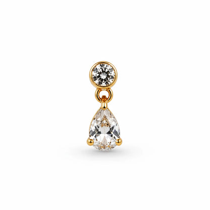 Dangling Big Pear Stud