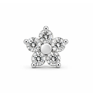 S Flower Stud
