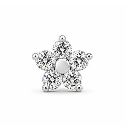 S Flower Stud