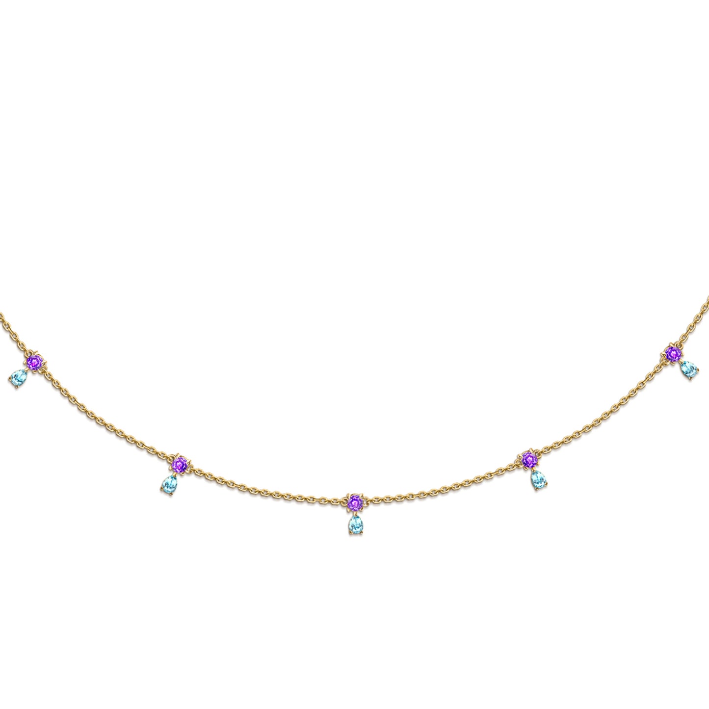 The Drops Choker Yellow Gold