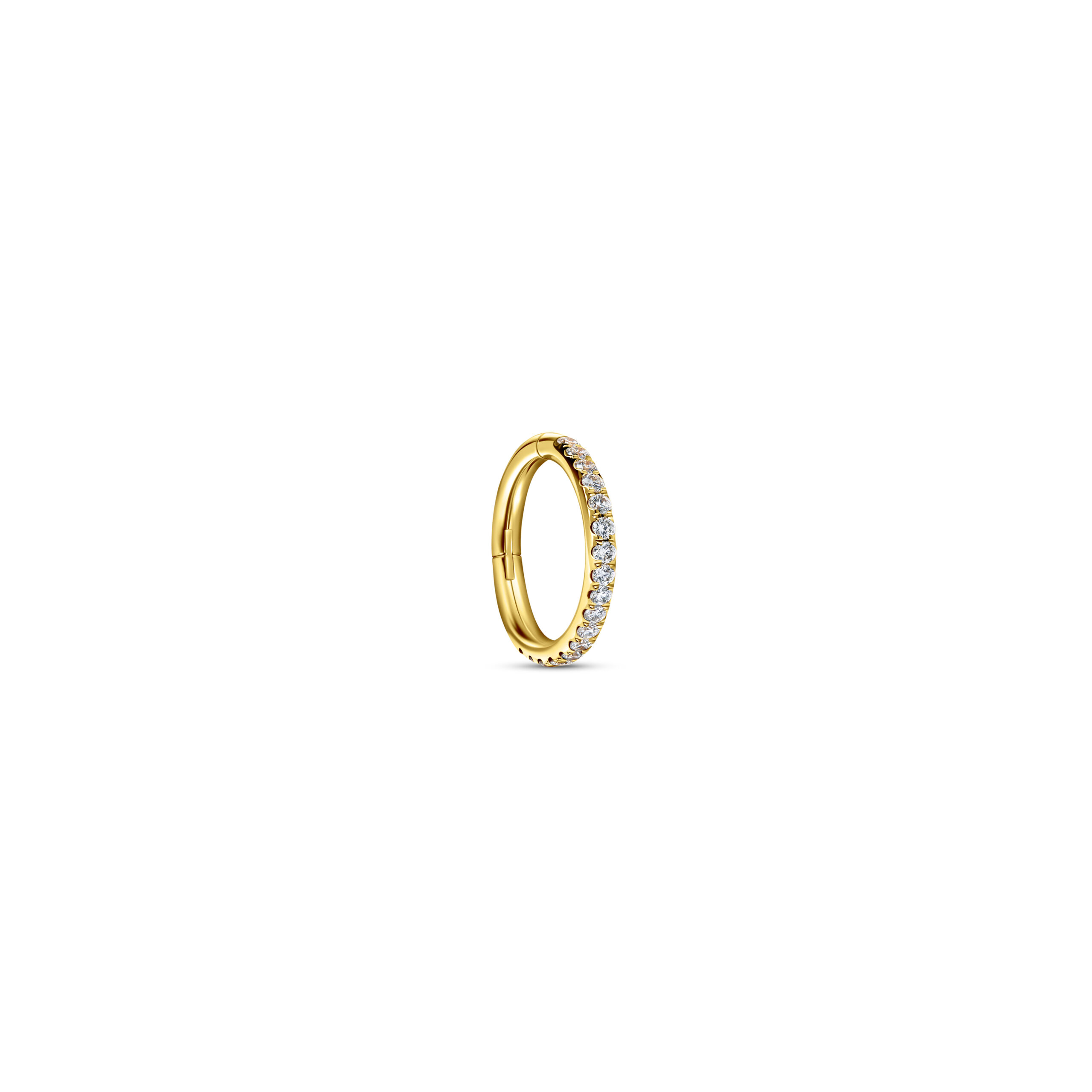 4mm Thin Eternity Ring Yellow Gold