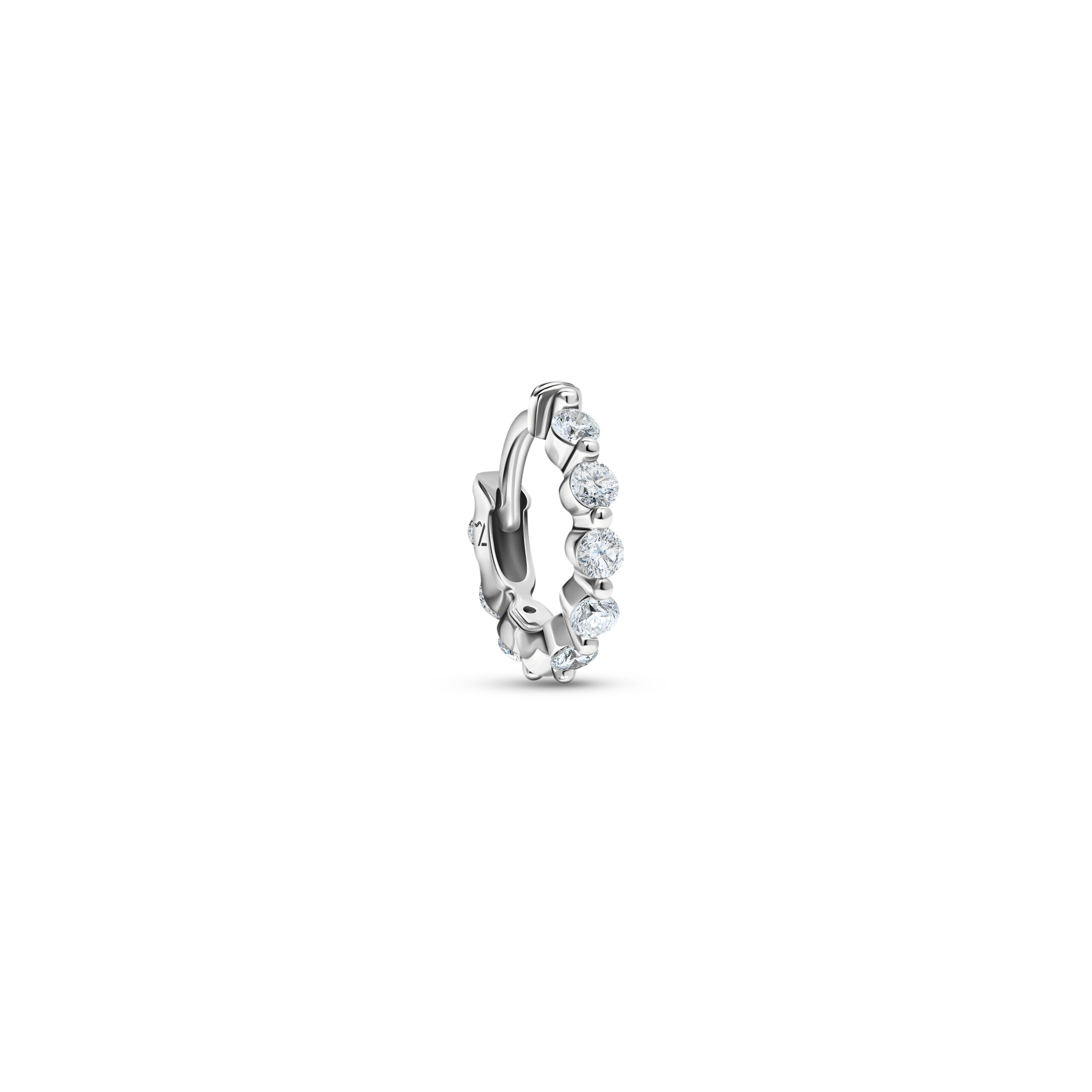 6mm Chanel Ring White Gold