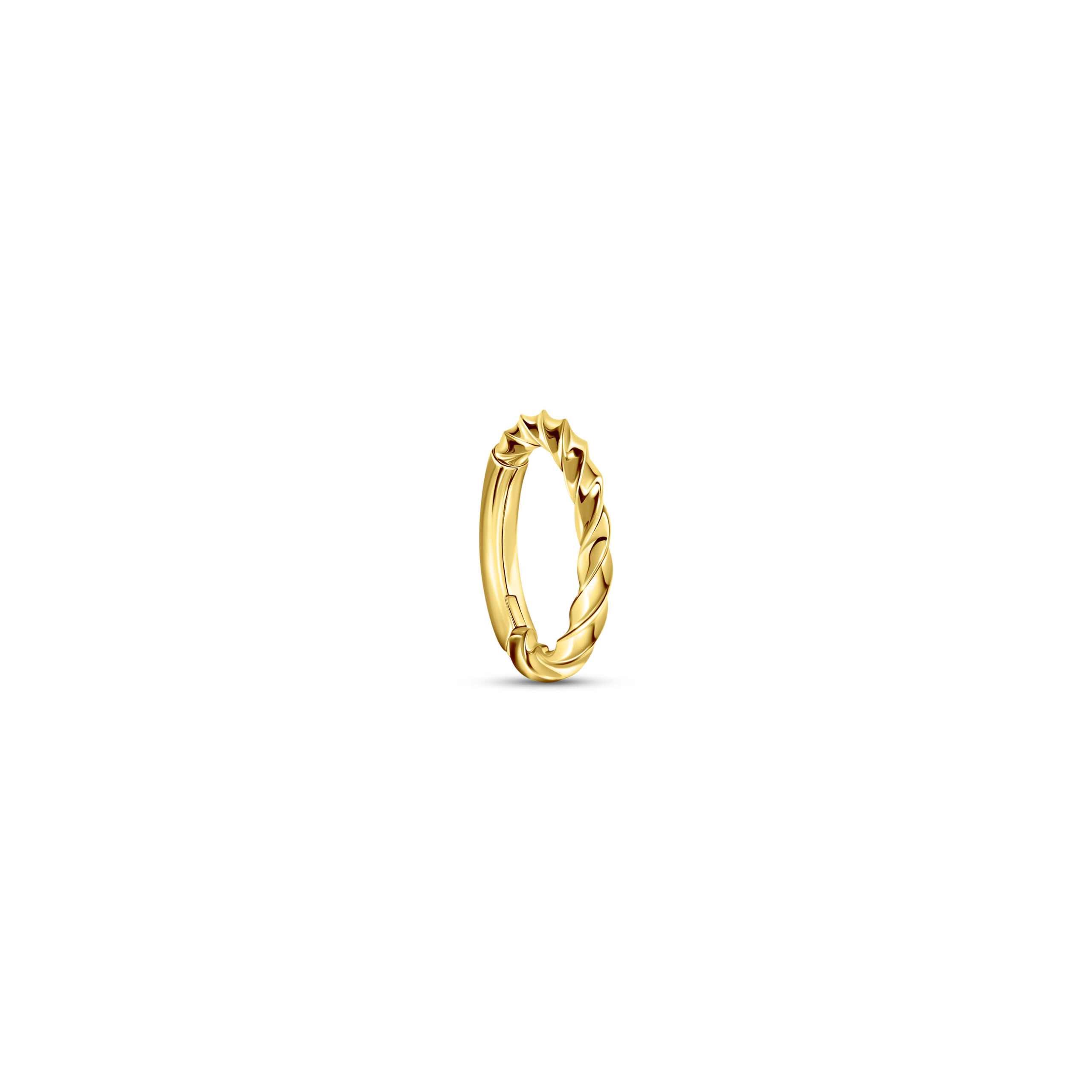6mm Twisted Ring Yellow Gold