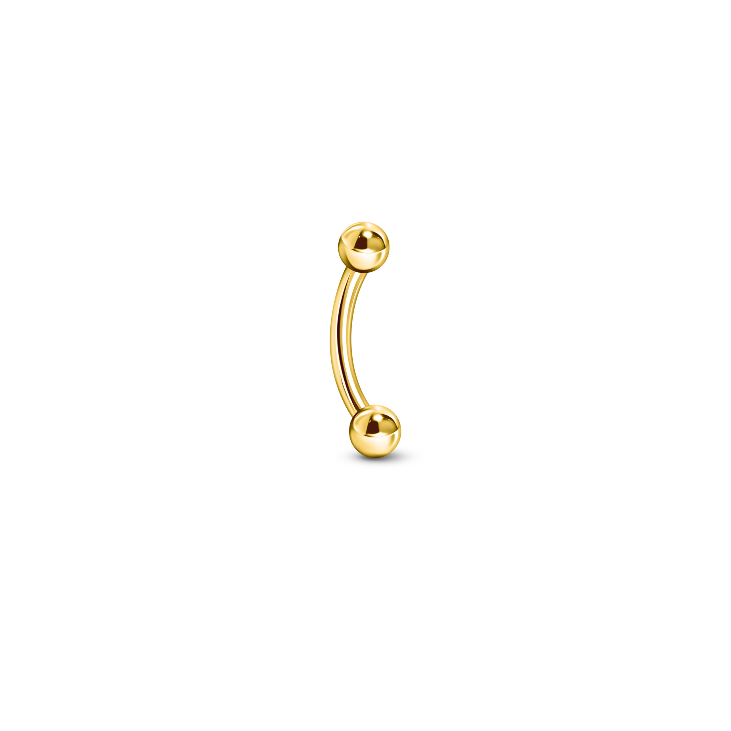 Curved Barbel Yellow Gold