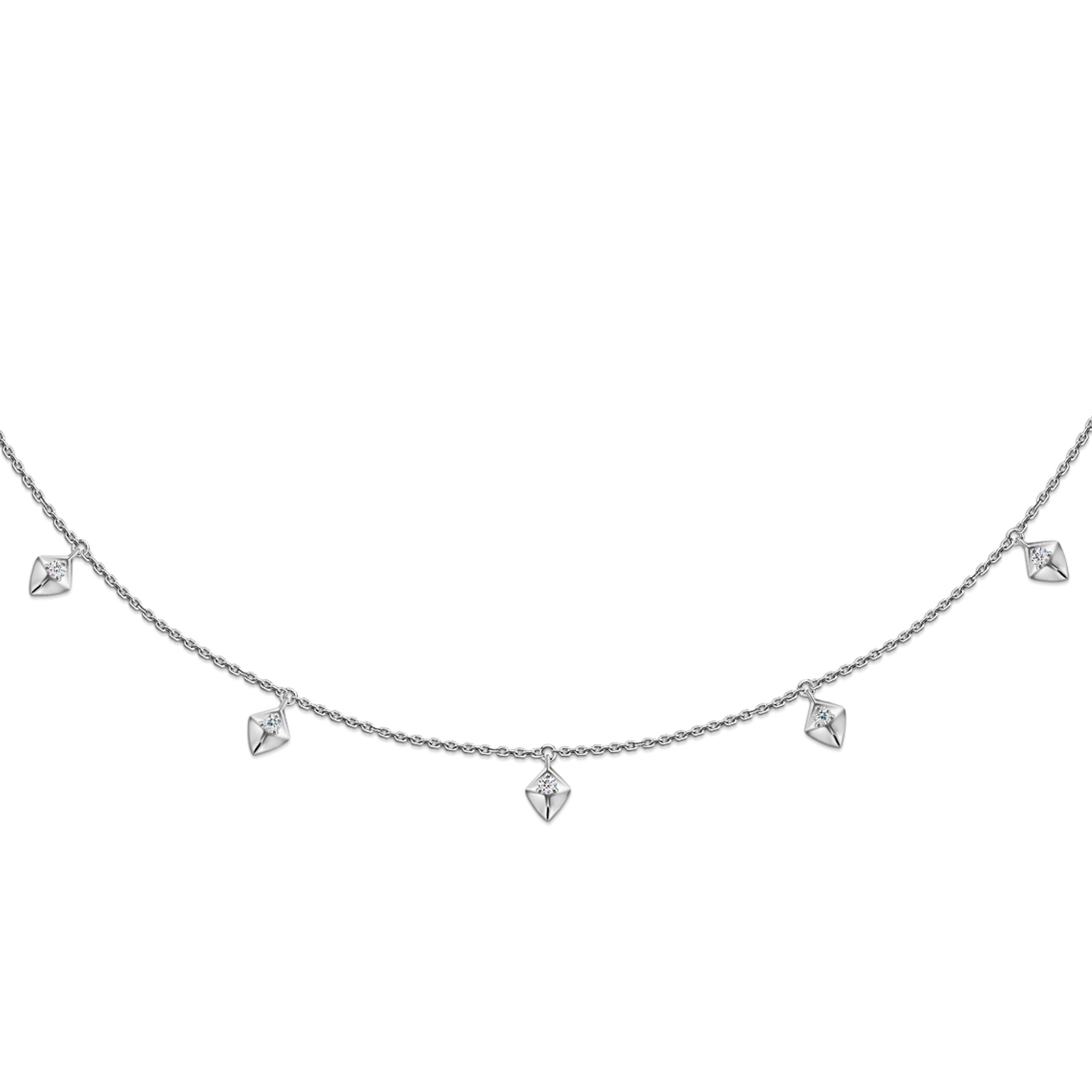 Kites Choker White Gold