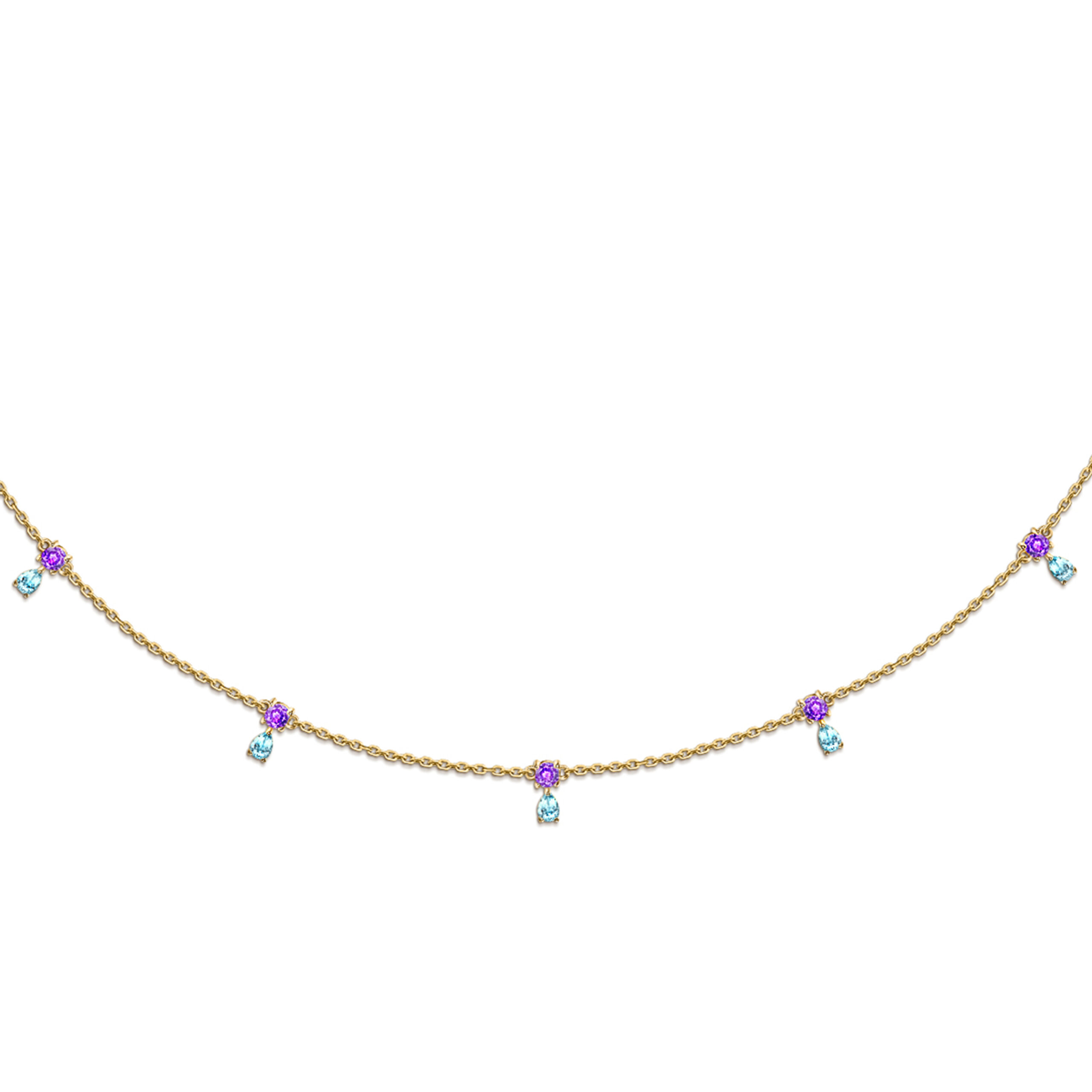 The Drops Choker Yellow Gold