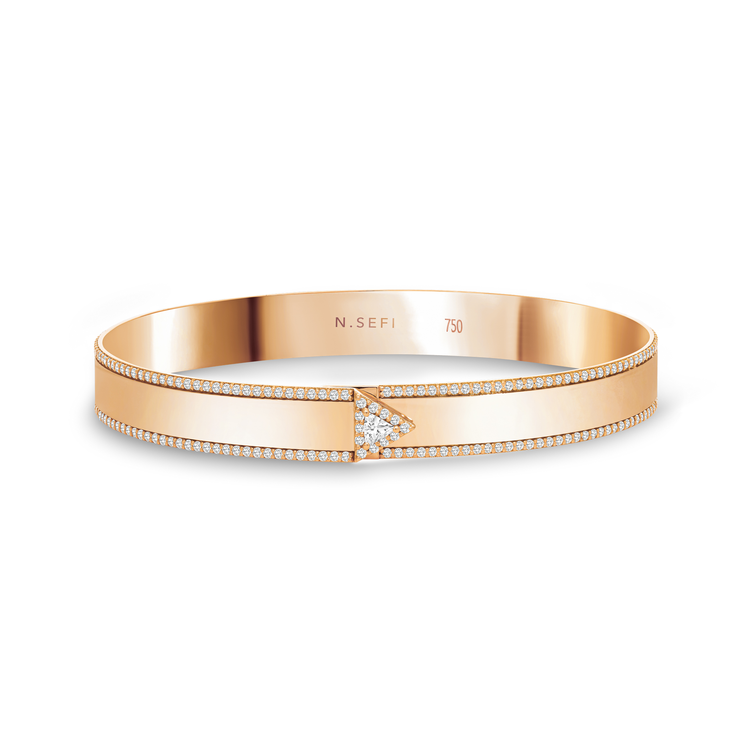 Iris Pave Bracelet Rose Gold