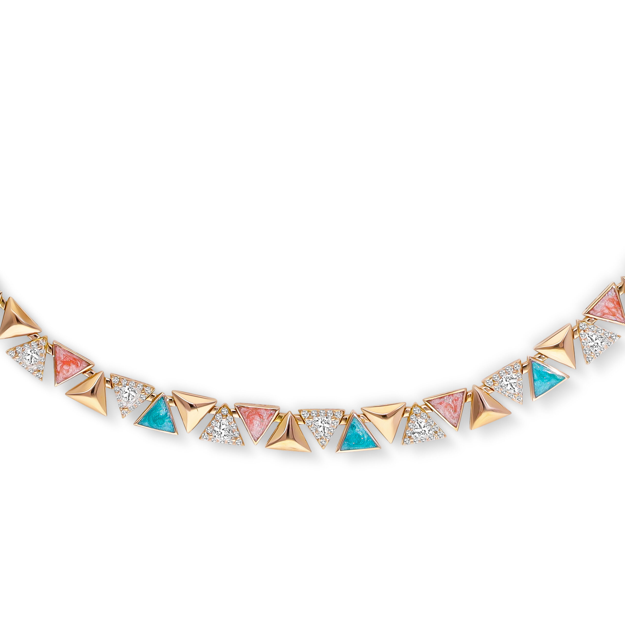 Iris Necklace Rose Gold