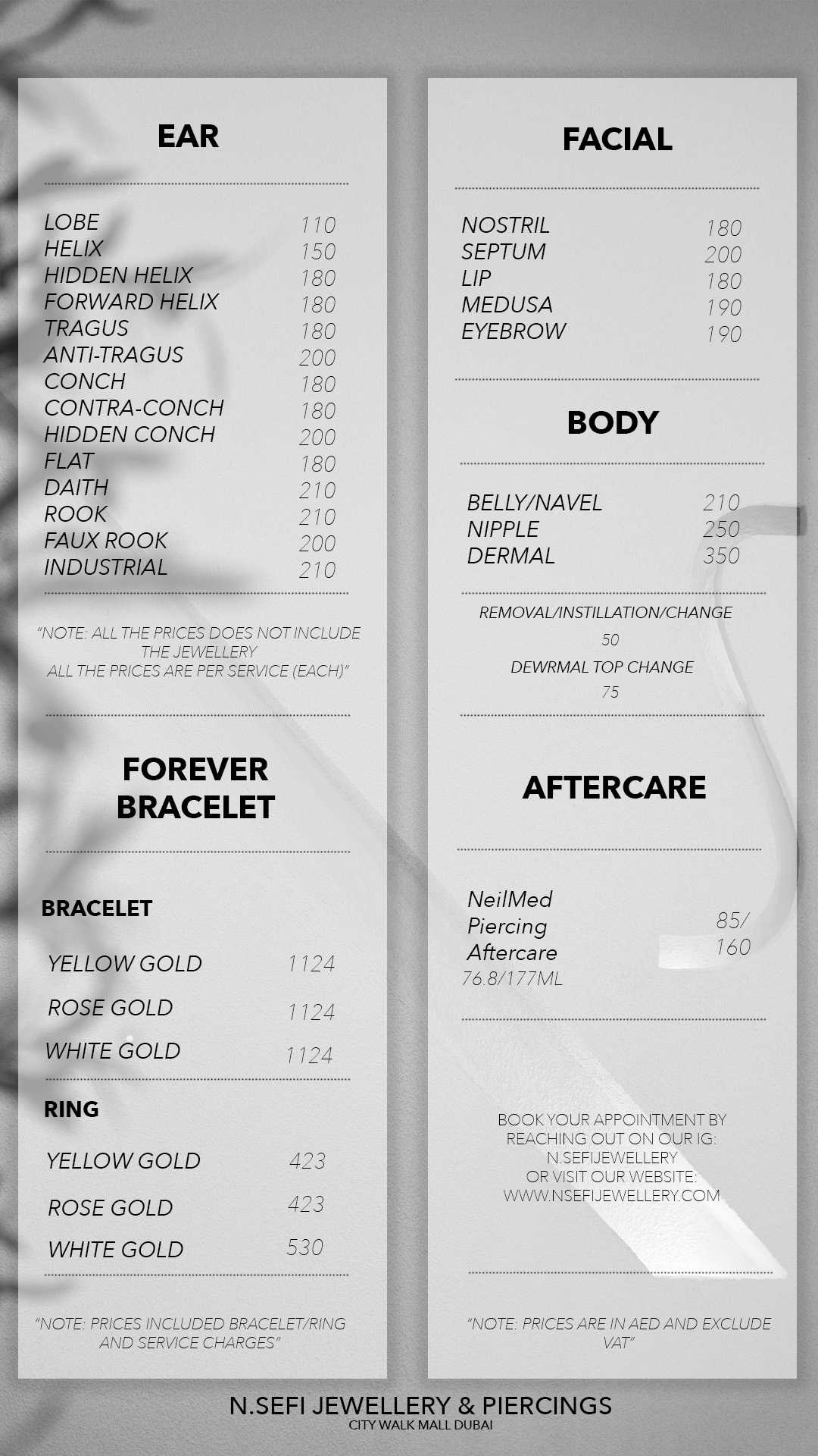 PRICE LIST 2