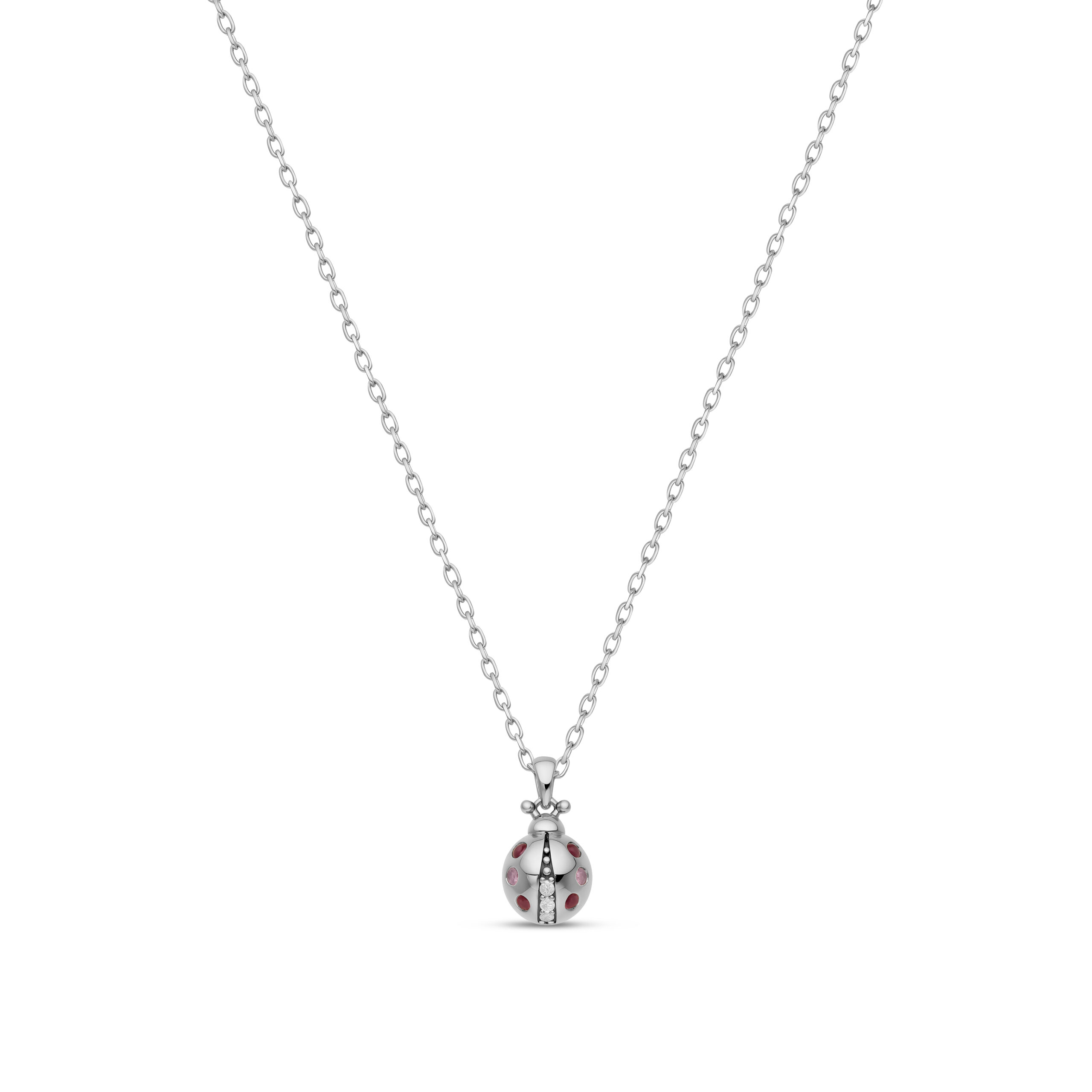 Coccinelle Necklace White Gold Mix