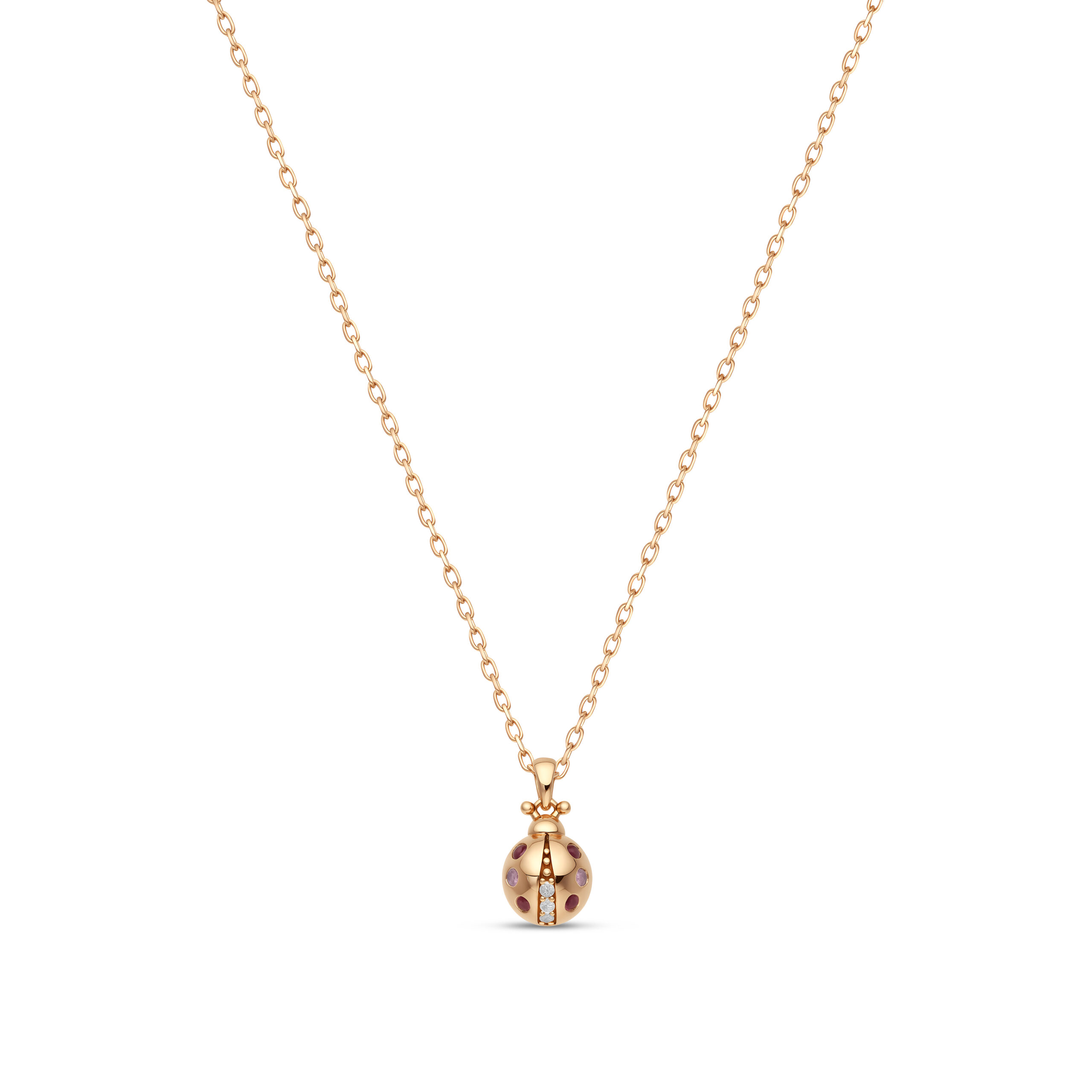 Coccinelle Necklace Rose Gold Mix