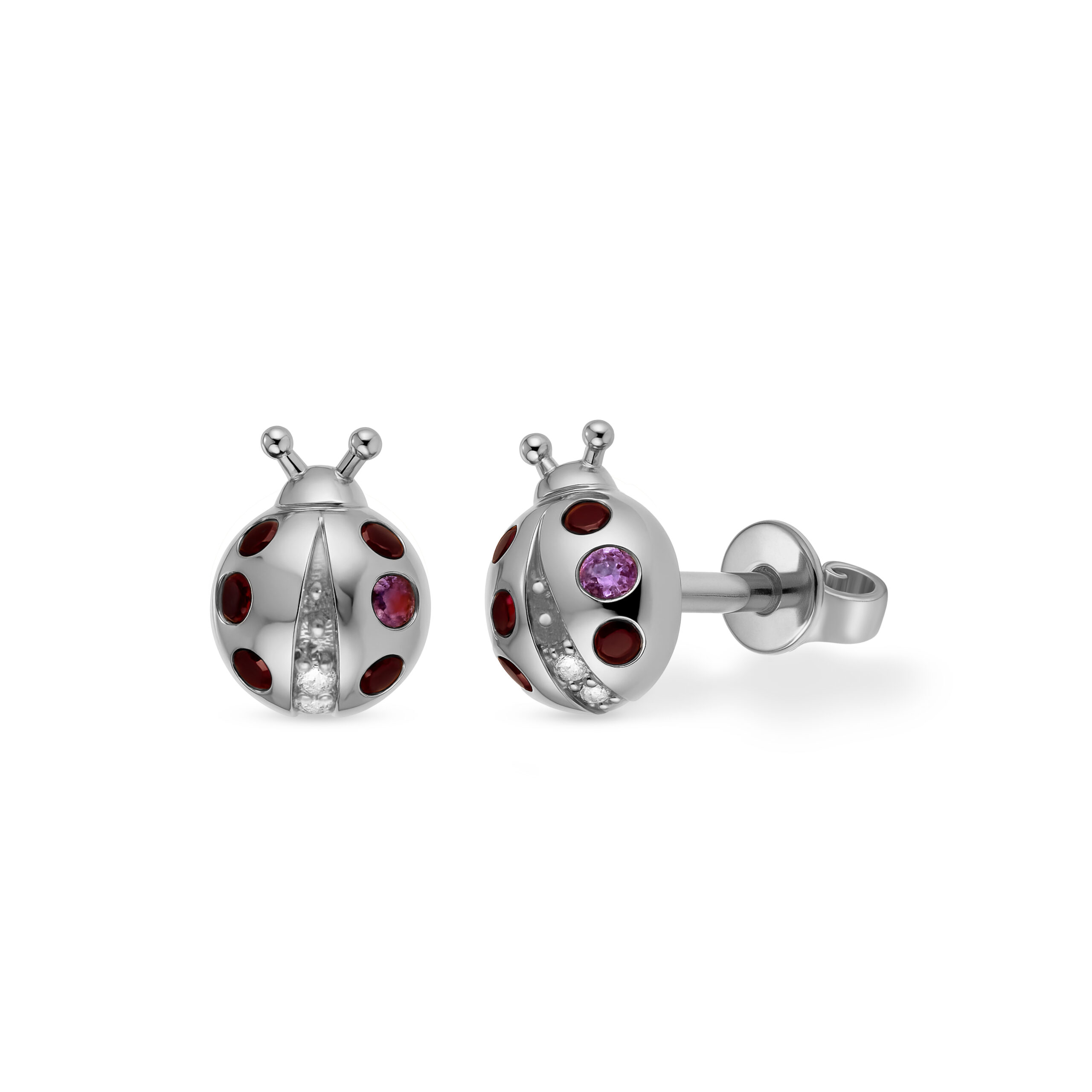 Coccinelle Studs White Gold Mix