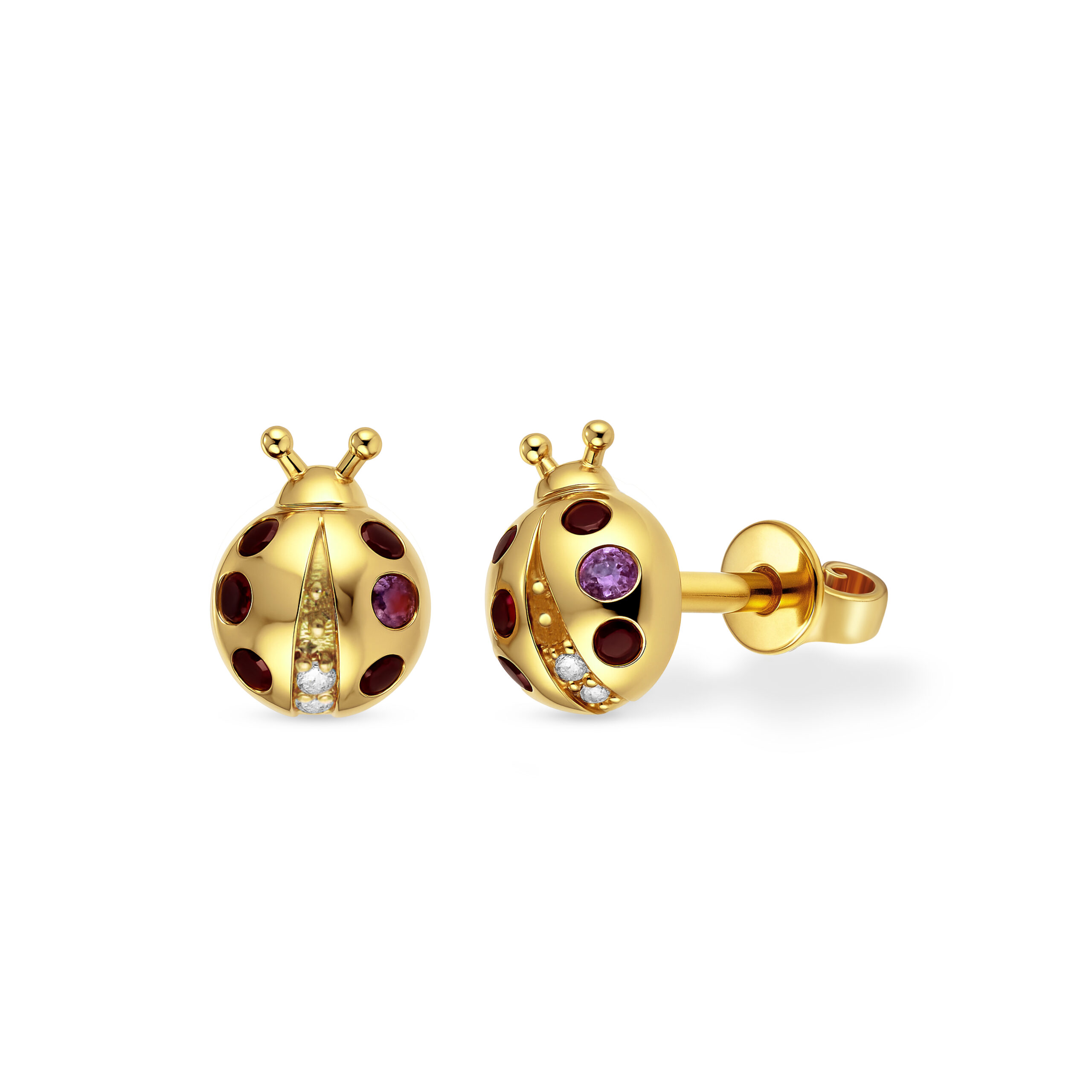 Coccinelle Studs Yellow Gold Mix